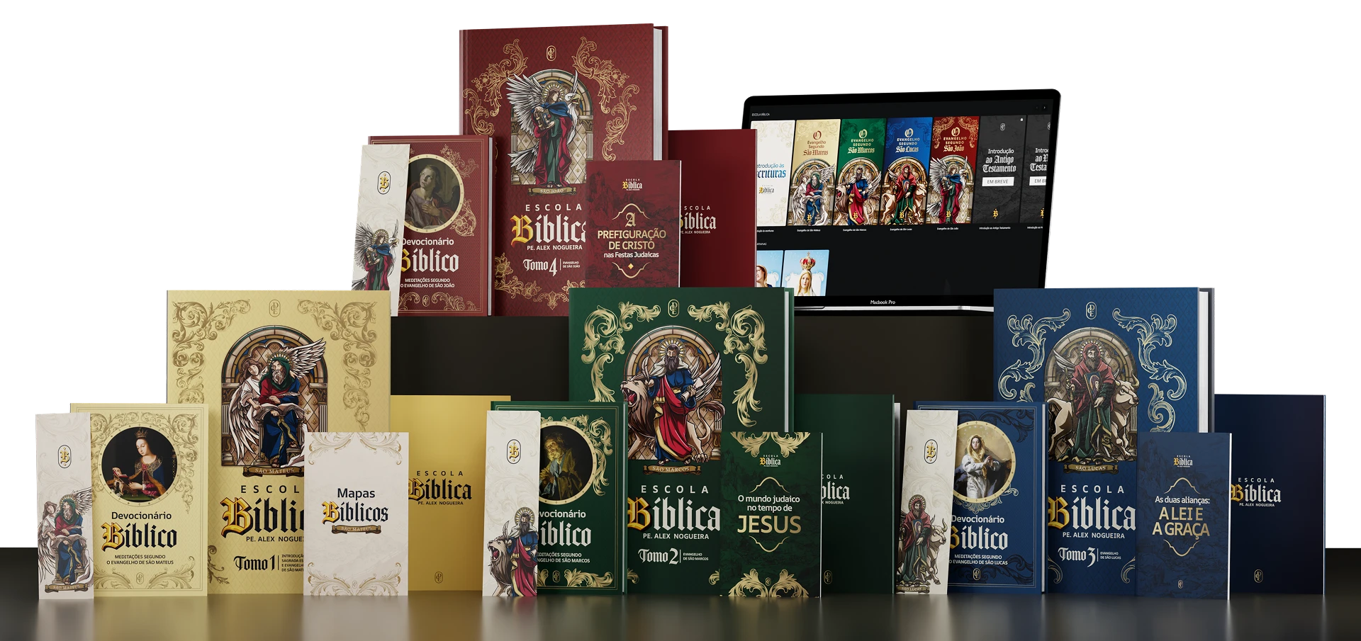Todos os boxes e materiais didáticos da Escola Bíblica